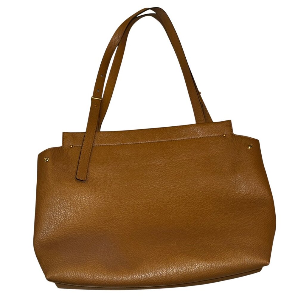 Giani Chiarini Matilde Italian Leather Tote Cognac Camel $385 Retail - Picture 3 of 14